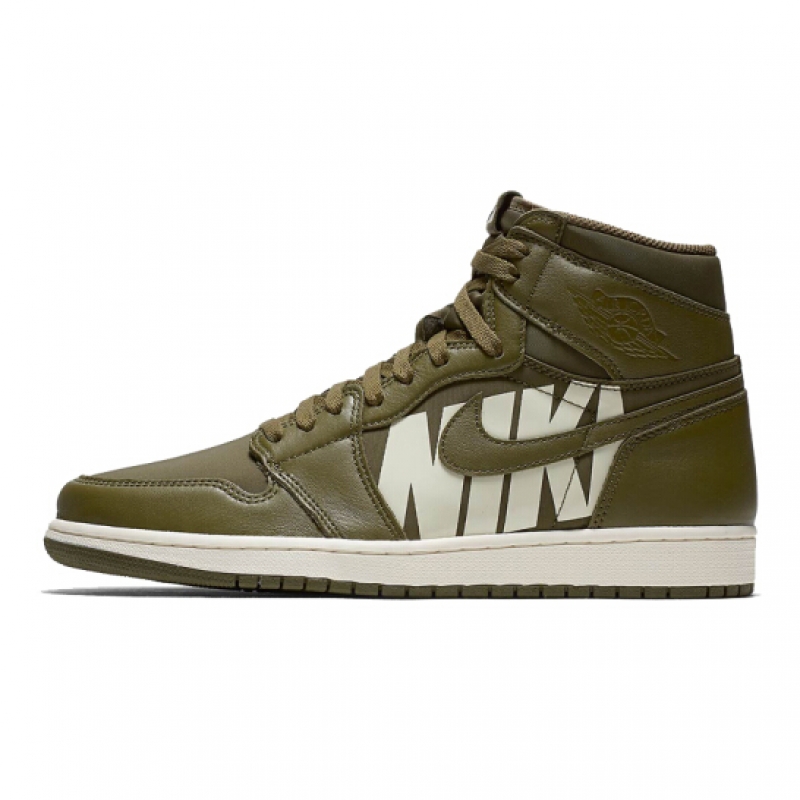 Air Jordan 1 Olive Canvas 橄榄绿/字体弹幕