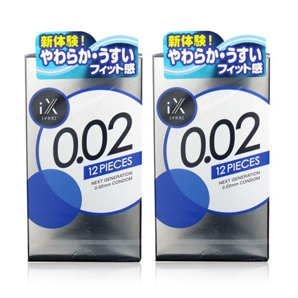 JEX 002非乳胶超薄0.02毫米避孕套12只/盒4盒装