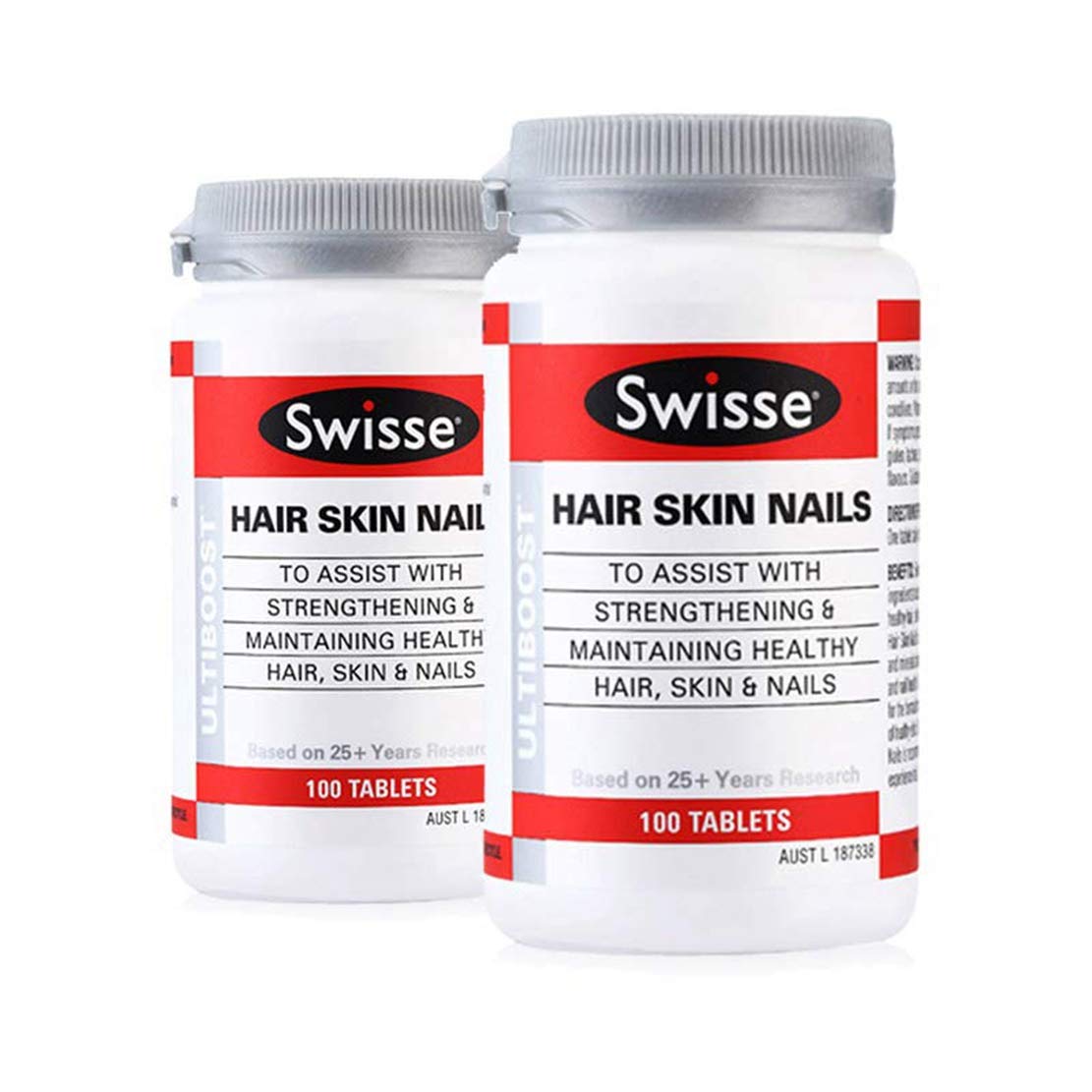 SWISSE 护发护肤护甲片 100粒/瓶2瓶装