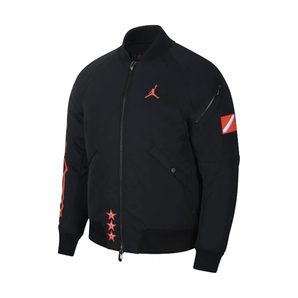 Jordan Brand 休闲飞行夹克外套 BQ6957-010  黑