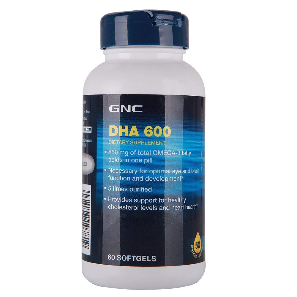 GNC 健安喜 DHA软胶囊 600mg*60粒/瓶