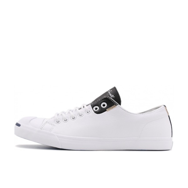 Converse Jack Purcell 纯白黑鞋舌