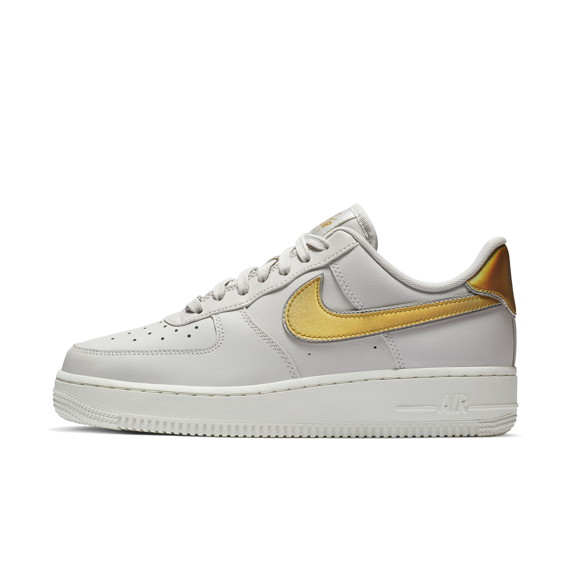 Nike Air Force 1 浅灰金