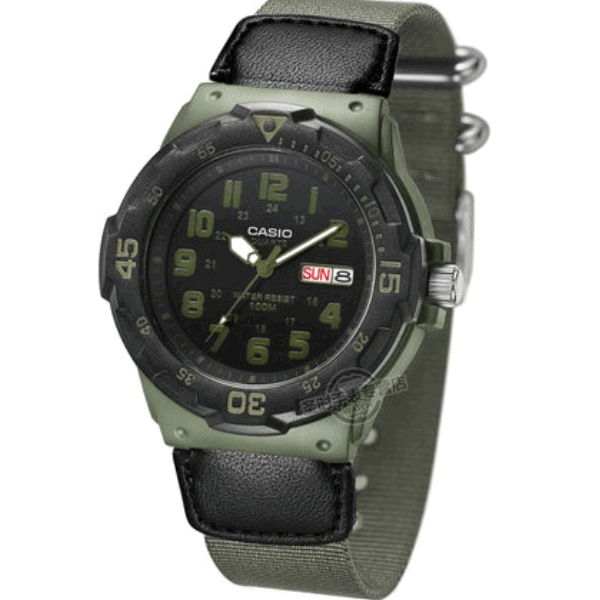 Casio/卡西欧 大众指针系列 运动休闲夜光学生手表