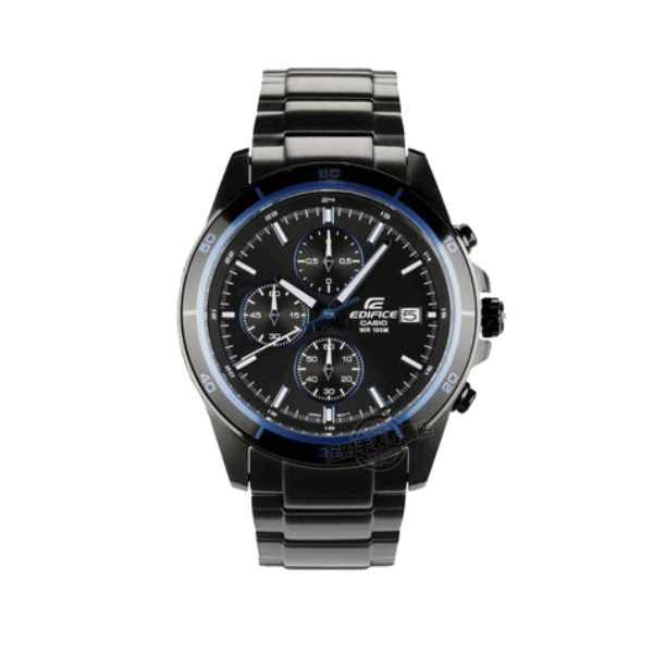 Casio/卡西欧 EDIFICE 新款奢华黑钢男表