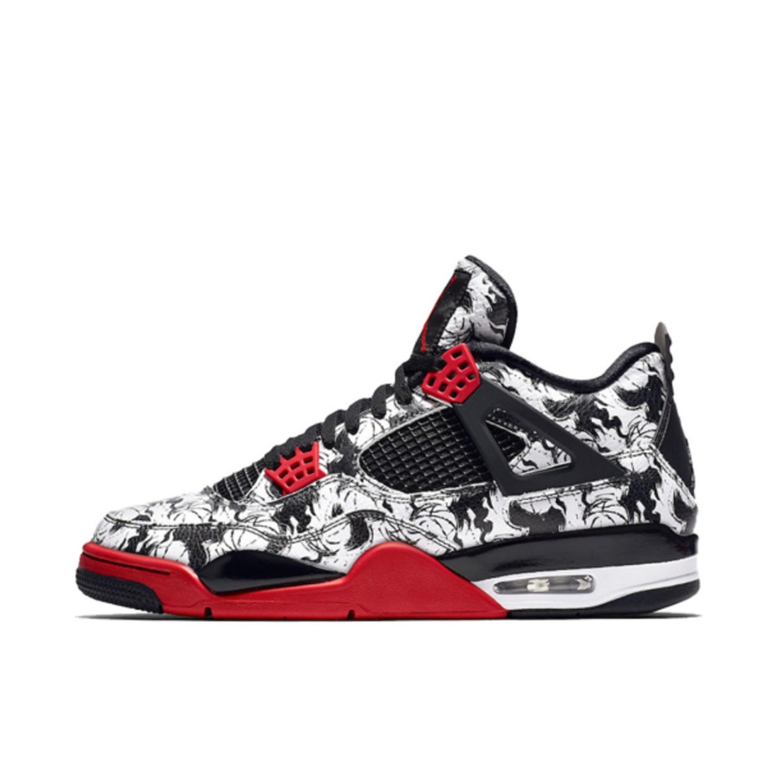 Air Jordan 4 Tattoo 黑白涂鸦