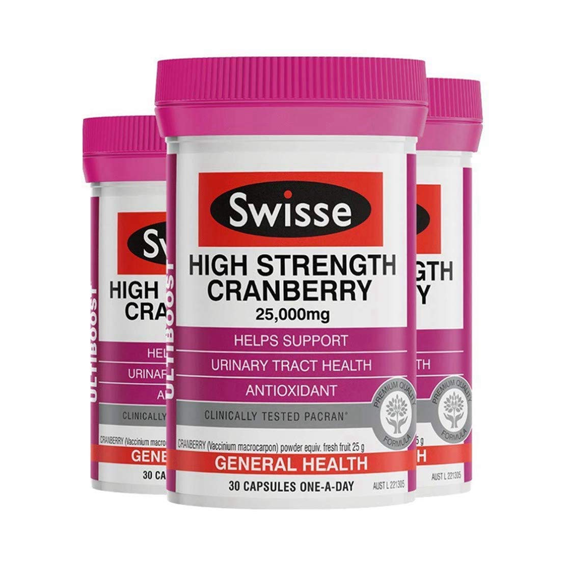 SWISSE 高含量蔓越莓 30粒3瓶装