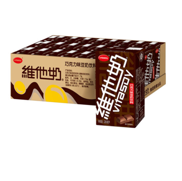 维他奶 巧克力味豆奶植物蛋白饮料250ml*24盒