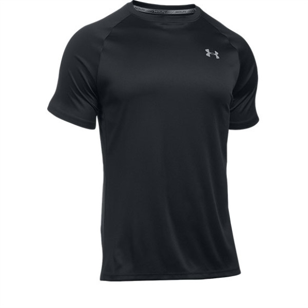 Under Armour 跑步運(yùn)動(dòng)短袖T恤 1289681  黑