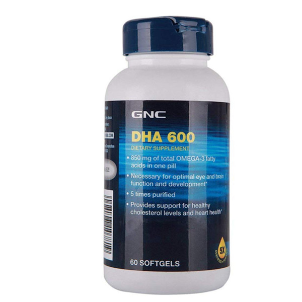 GNC健安喜DHA软胶囊600mg*60粒/瓶