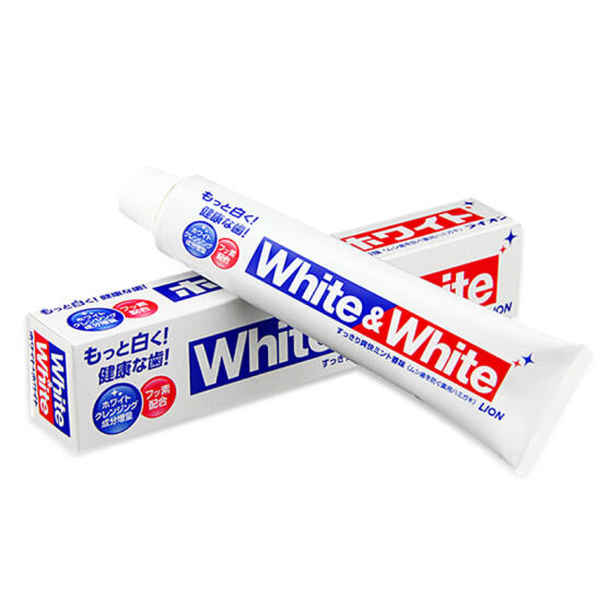 狮王 WHITE WHITE美白牙膏 150g*2支