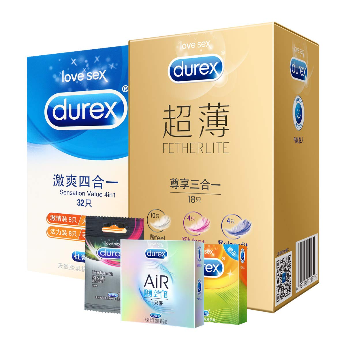 Durex 杜蕾斯 避孕套安全套 54只