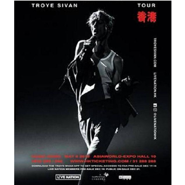 Troye Sivan 特洛伊 希梵：盛放巡演 香港站