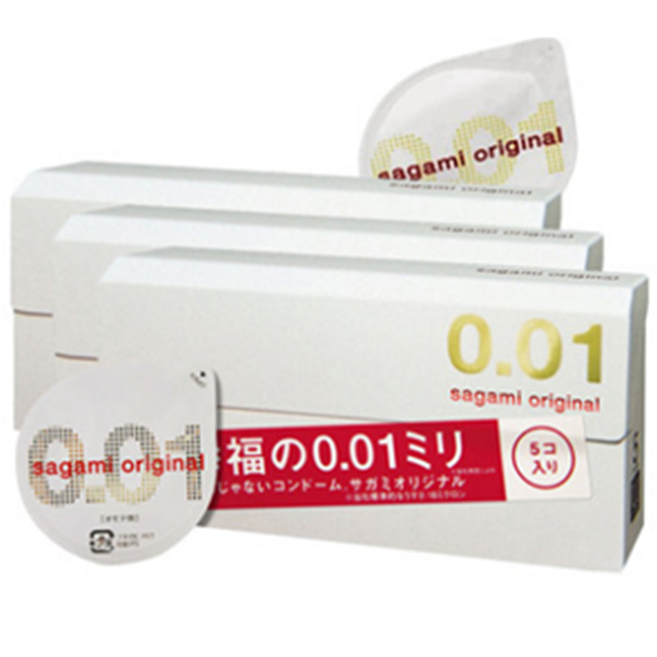幸福相模001超薄 避孕套 安全套5只/盒*3盒