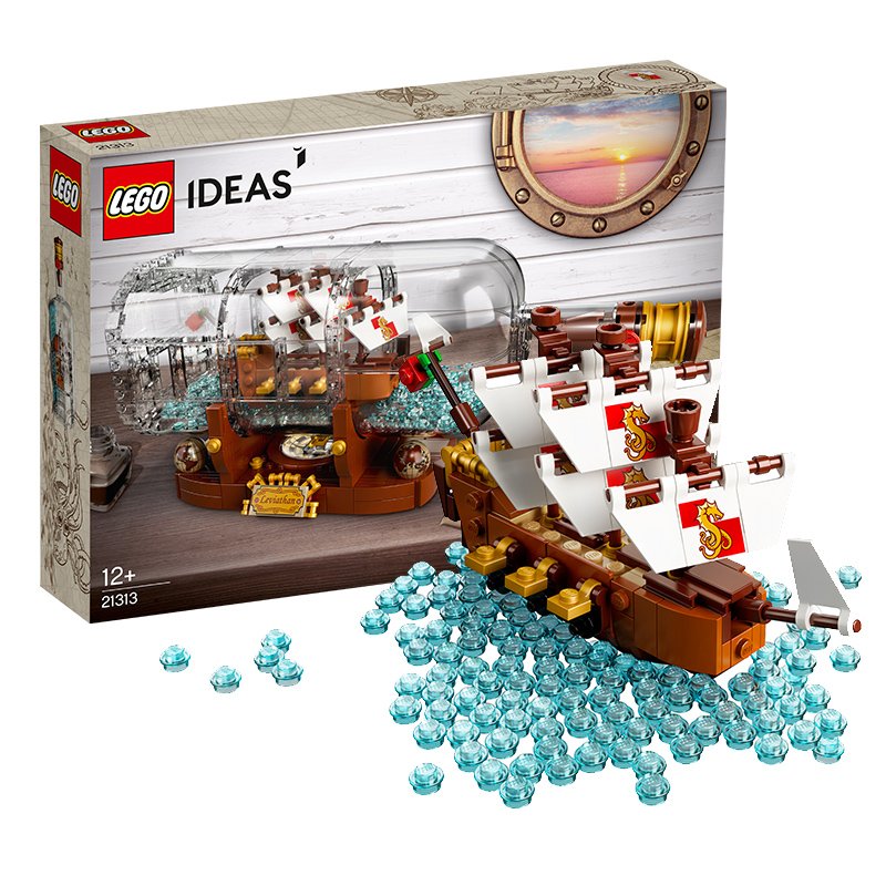 乐高 拼插类 玩具 LEGO Ideas 典藏瓶中船 21313