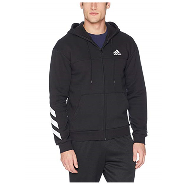 adidas Sport Full Zip 男士拉鏈開襟連帽衛(wèi)衣