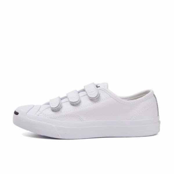 Converse Jack Purcell  白帆布魔术贴