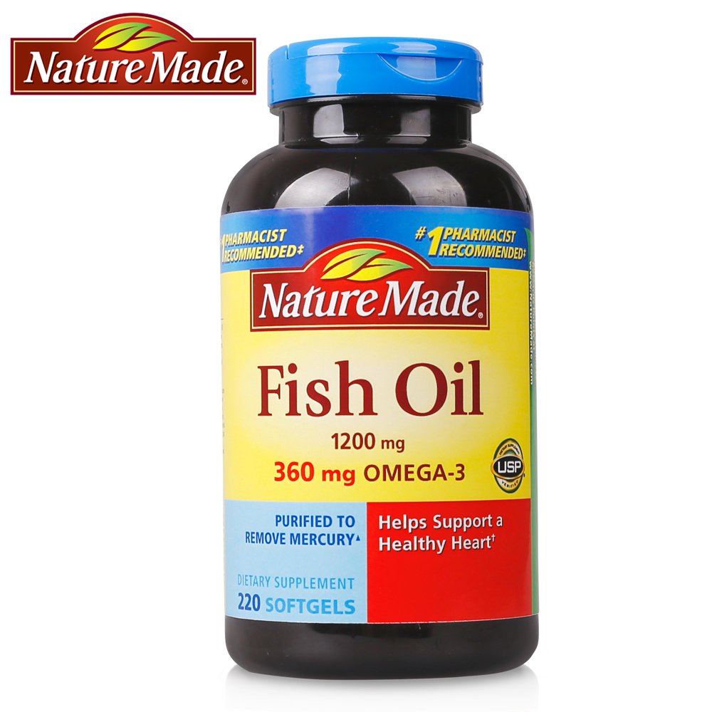 Nature Made 天维美 fish oil 深海鱼油软胶囊220粒