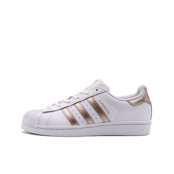 adidas Originals Superstar 亮白/玫瑰金