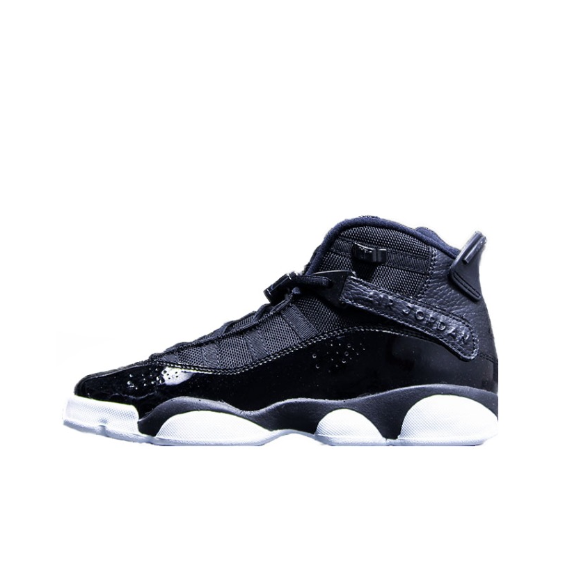 Air Jordan 6 Rings 黑白漆皮