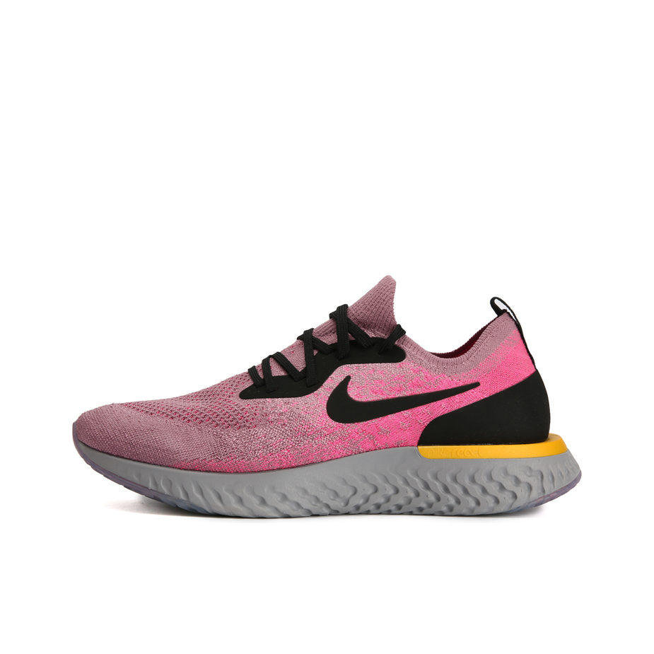 Nike Epic React Flyknit Pink Blast 粉黑黄