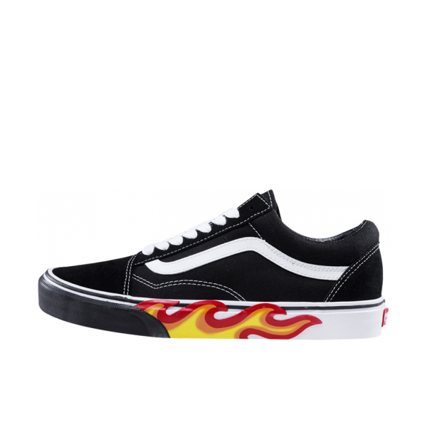 Vans Old Skool Flame 黑白火焰