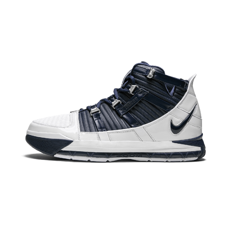 Nike Zoom LeBron 3 白海军