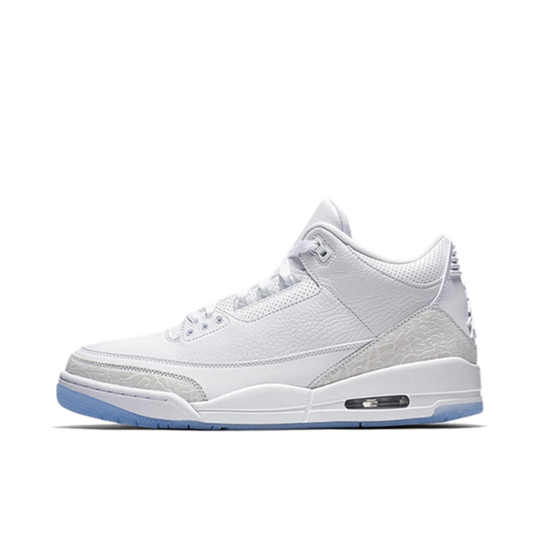 Air Jordan 3 Pure White 爆裂/水晶底