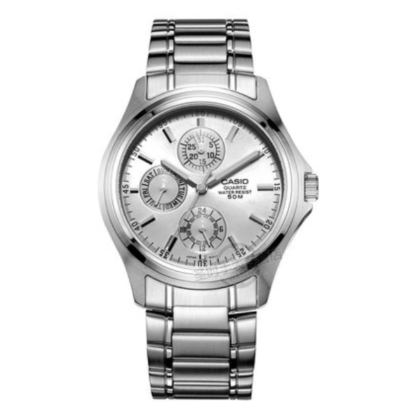 Casio/卡西欧 大众指针系列 简约日历指针钢带手表