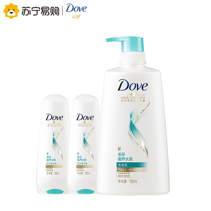 多芬 滋养水润(洗700ml+润195ml*2)*2件