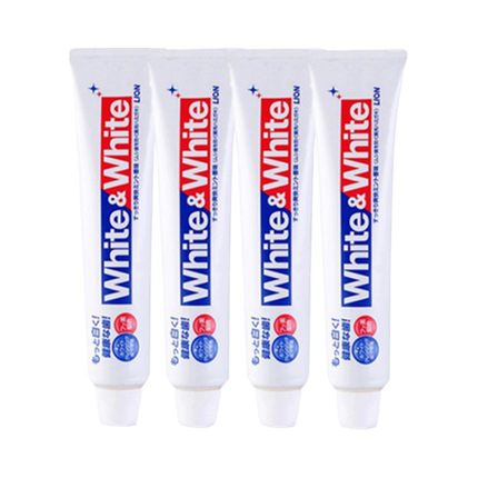 狮王 white white美白去渍牙膏150g*4支装