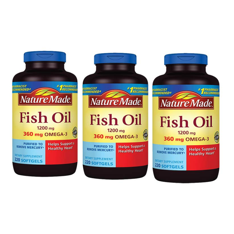 天维美 fish oil 深海鱼油软胶囊 220粒3瓶装