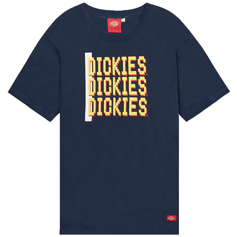 Dickies 多排复古像素字母印花Tee