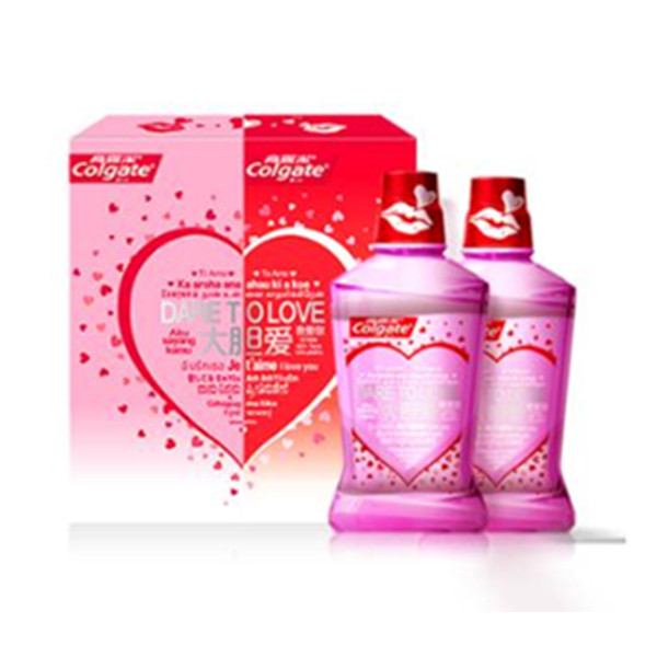 高露洁 大胆爱心漱口水 500ml*2瓶