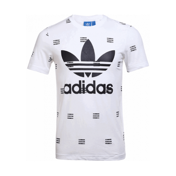 adidas/阿迪达斯 大LOGO休闲短袖T恤 AZ1065