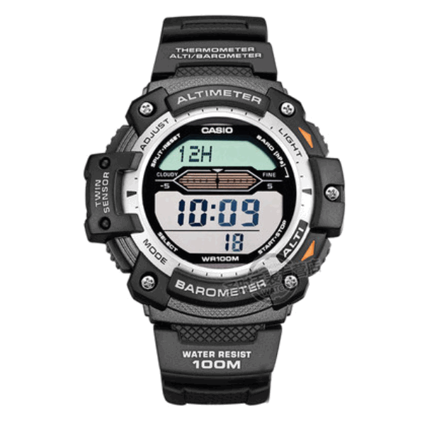 Casio/卡西欧 Sport运动系列 双显运动登山石英男表