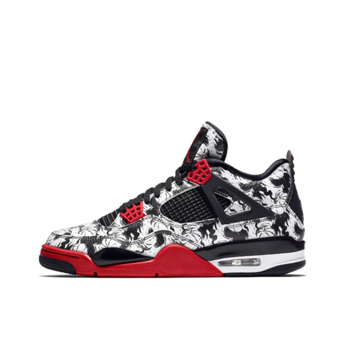 Air Jordan 4 Tattoo 黑白涂鸦