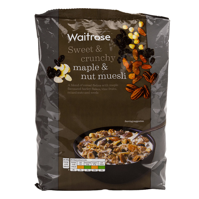 Waitrose 枫糖坚果什锦麦片 1kg