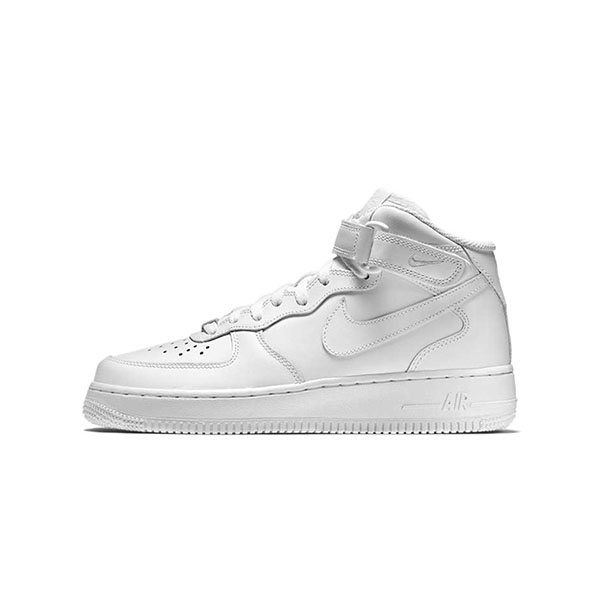 Nike Air Force 1 Mid White  纯白Mid