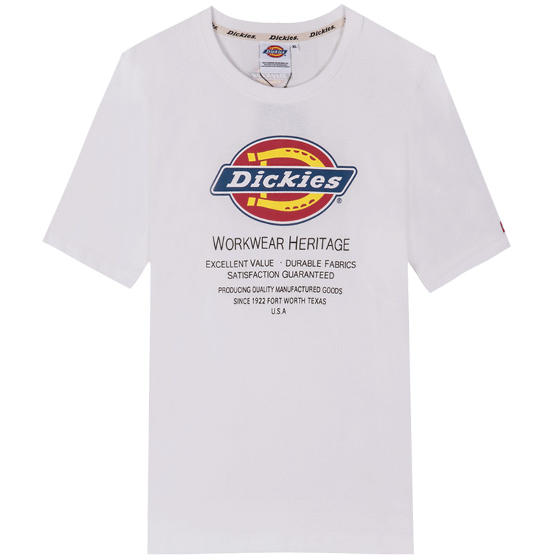 Dickies情侣款纯棉短袖T恤男 新版Logo印花TEE