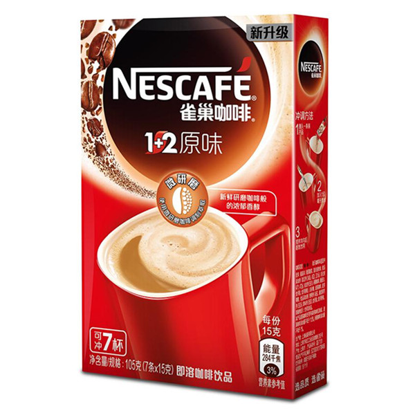 Nestle 雀巢 咖啡1+2原味 15g*7条