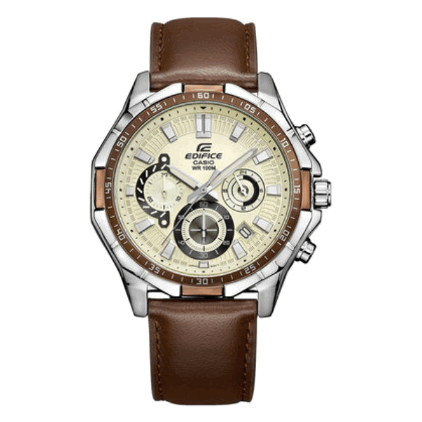 Casio/卡西欧 EDIFICE 经典款防水三眼石英手表