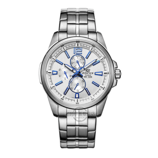 Casio/卡西欧 EDIFICE 沉稳绅士商务钢带手表