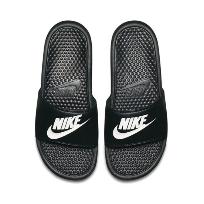 Nike Benassi Jdi 黑/白字母勾