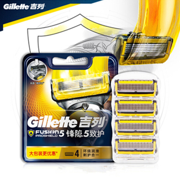 吉列Gillette锋隐致护剃须刀刀头（4刀头）