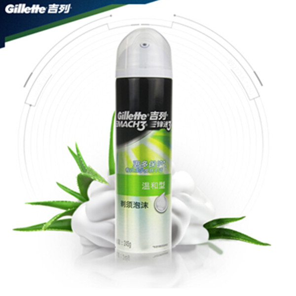 吉列Gillette温和型剃须膏245g*4