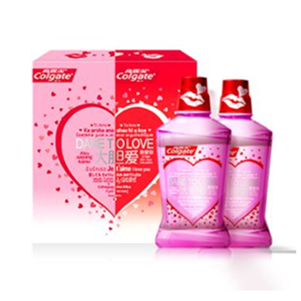 高露洁 大胆爱心漱口水 500ml*2瓶