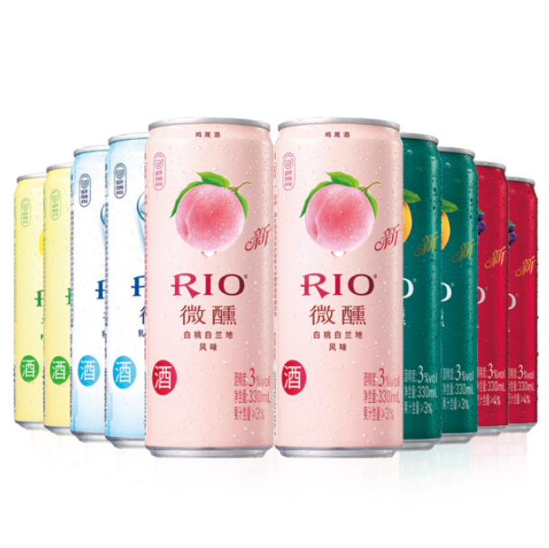 RIO锐澳鸡尾酒330ml*10罐微醺5口味装