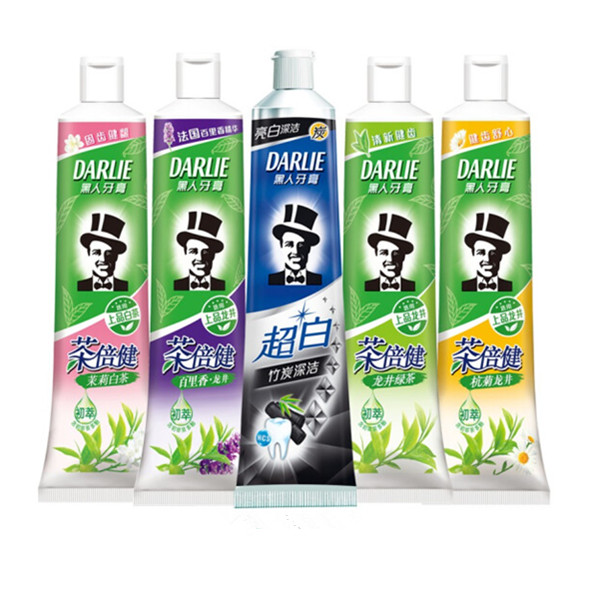 黑人（DARLIE）茶倍健牙膏套装140g*5