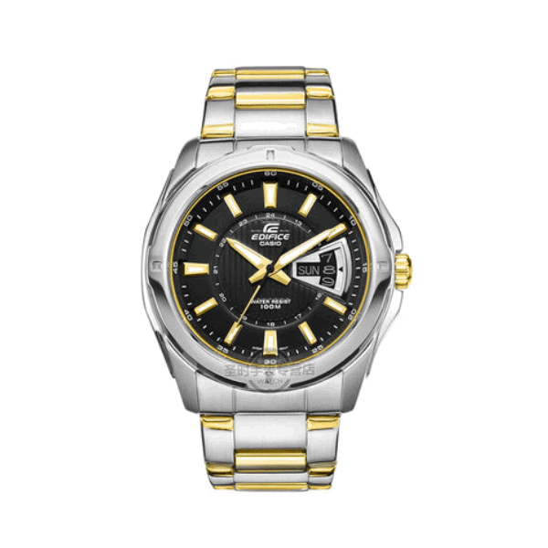 Casio/卡西欧 EDIFICE 折叠式表扣钢带防水石英表